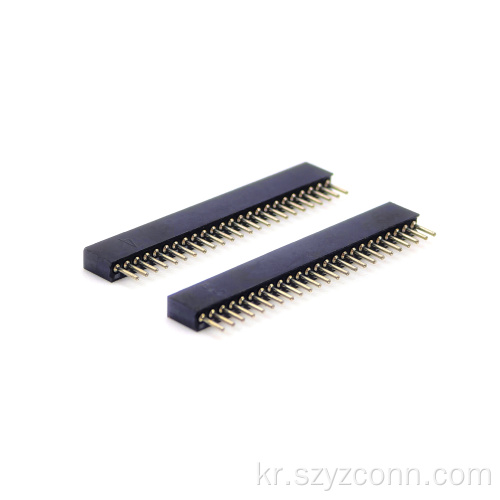 1.27mm 가공된 암 헤더 커넥터 스트레이트 24P